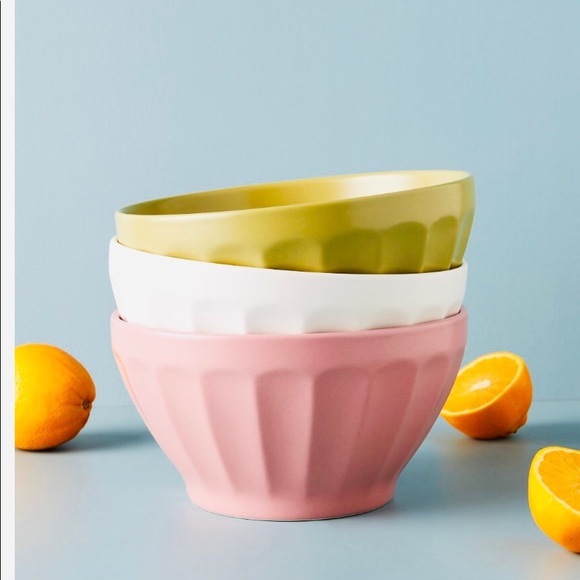 Anthropologie Other - Matte Latte Serving Bowl